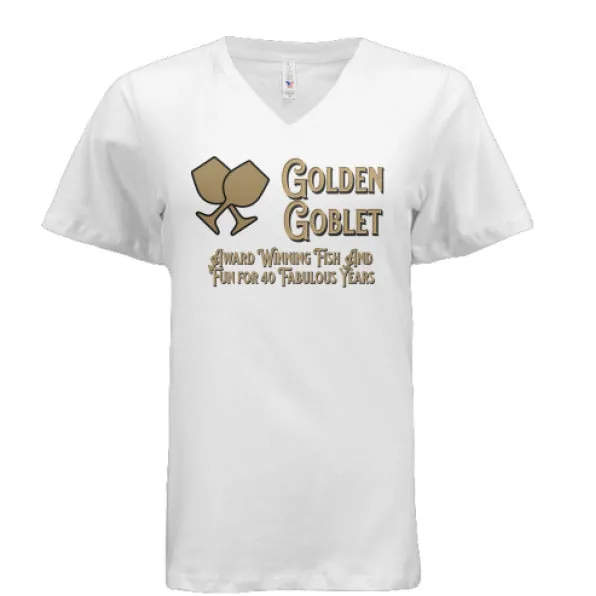 Golden Goblet 40th Vneck product image